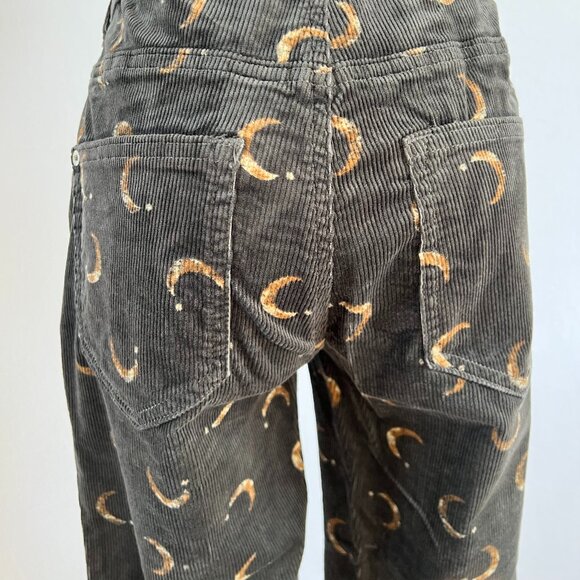 Anthropologie Pilcro "The Icon"Corduroy Moon Print Flares – Celestial & Chic! 🌙 - Picture 4 of 8